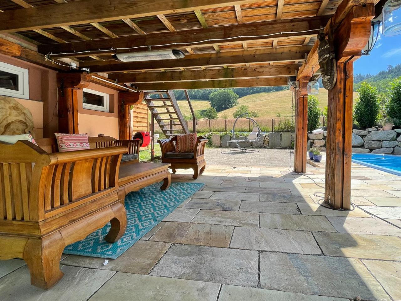 Ferienhaus Kappel Mit Pool Freiburg im Breisgau Eksteriør billede